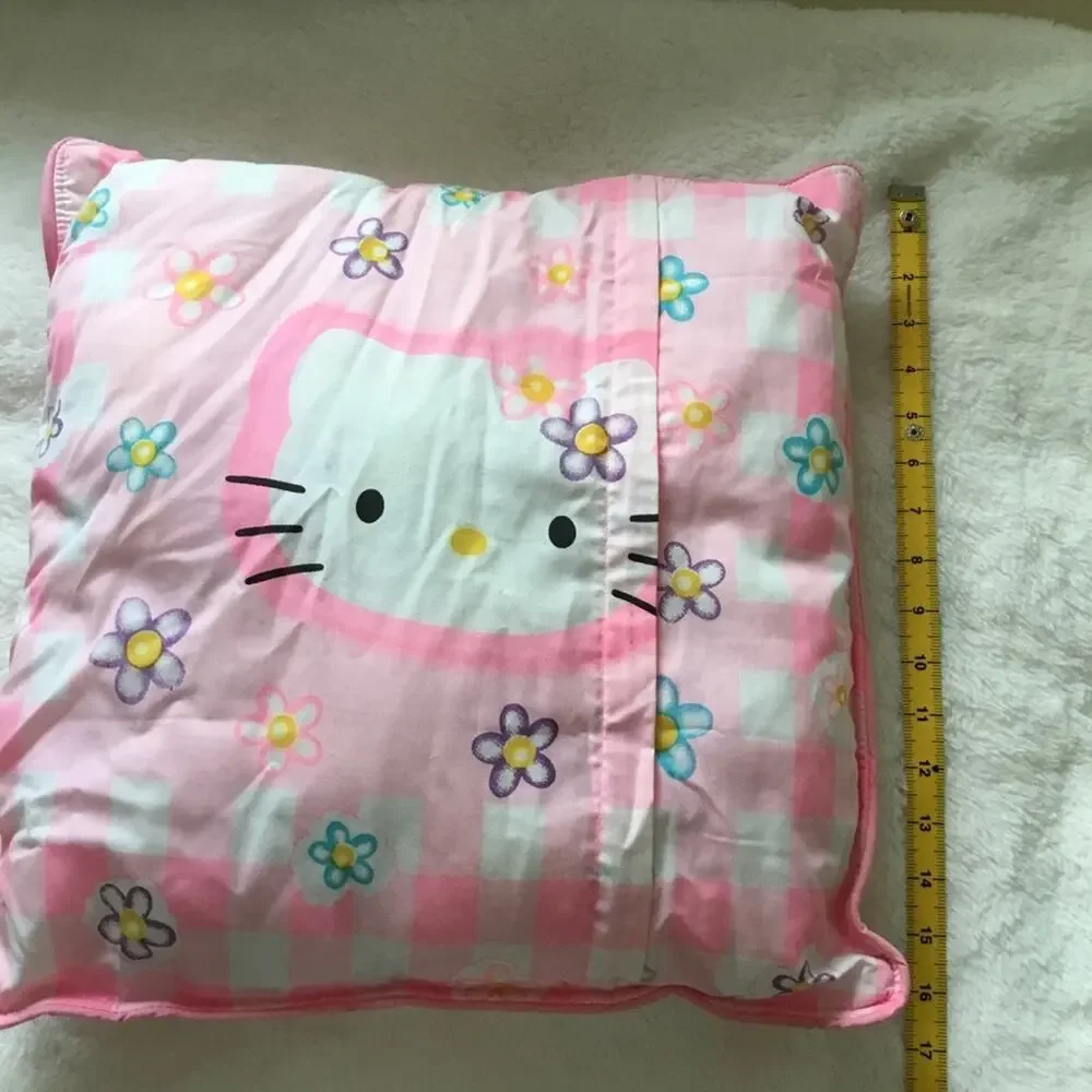 Hello Kitty Light Pink Decorative Square Pillow with Zipper